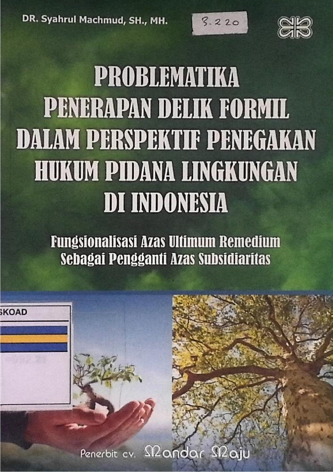 Problematika Penerapan Delik Formal Dalam Perspektif Penegakan Hukum Pidana Lingkungan di Indonesia